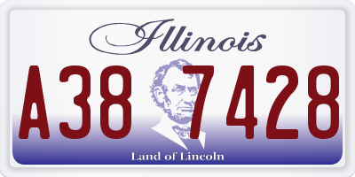 IL license plate A387428