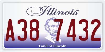 IL license plate A387432