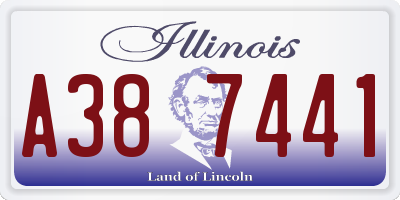 IL license plate A387441