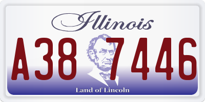 IL license plate A387446