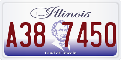 IL license plate A387450