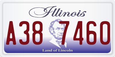 IL license plate A387460