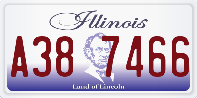 IL license plate A387466