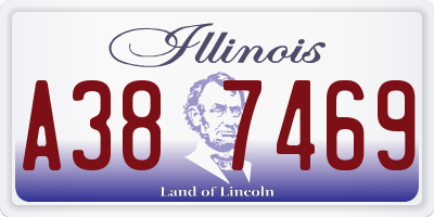 IL license plate A387469