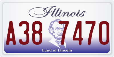 IL license plate A387470