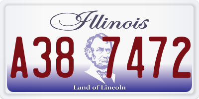 IL license plate A387472