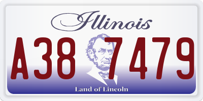 IL license plate A387479