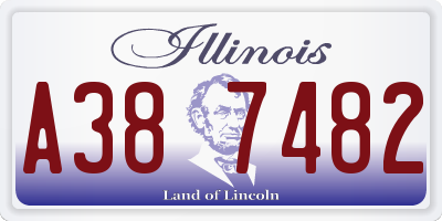 IL license plate A387482
