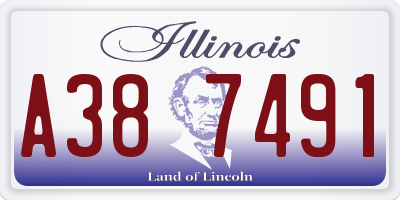 IL license plate A387491