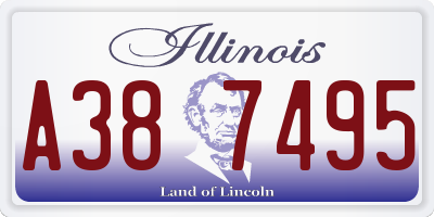 IL license plate A387495