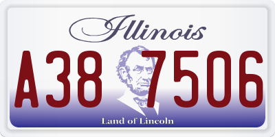IL license plate A387506