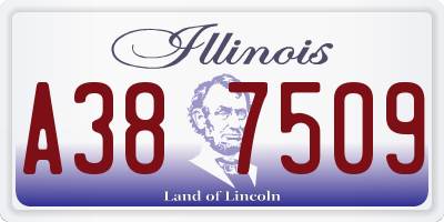 IL license plate A387509