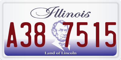 IL license plate A387515