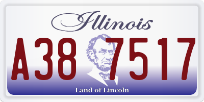 IL license plate A387517