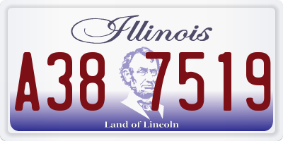 IL license plate A387519