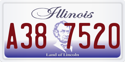 IL license plate A387520