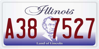 IL license plate A387527