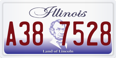 IL license plate A387528