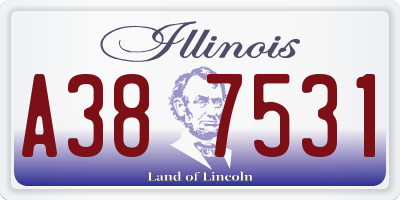 IL license plate A387531