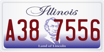 IL license plate A387556