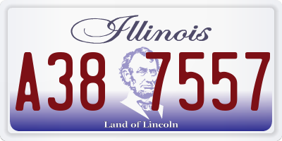 IL license plate A387557