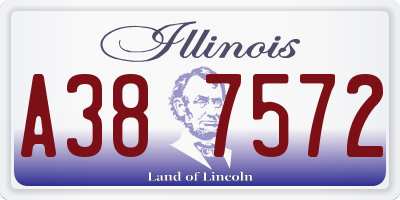 IL license plate A387572