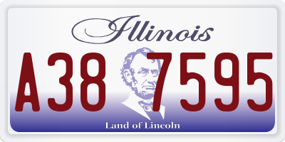 IL license plate A387595