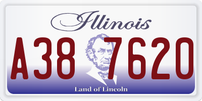 IL license plate A387620