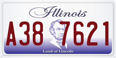 IL license plate A387621