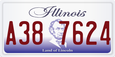 IL license plate A387624