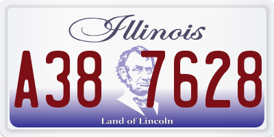 IL license plate A387628