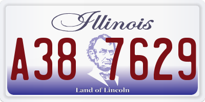 IL license plate A387629