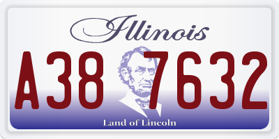 IL license plate A387632