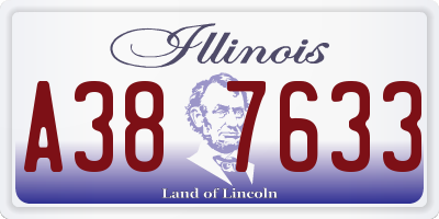 IL license plate A387633