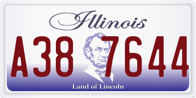 IL license plate A387644