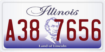 IL license plate A387656
