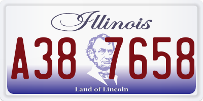 IL license plate A387658