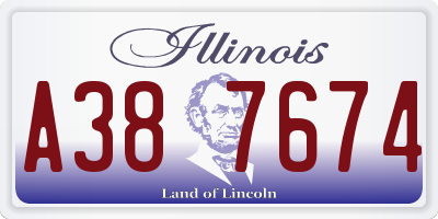 IL license plate A387674
