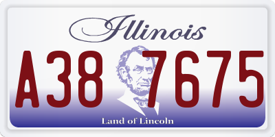 IL license plate A387675
