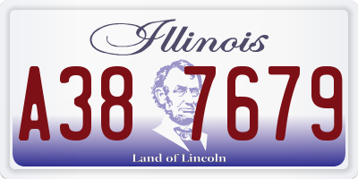 IL license plate A387679