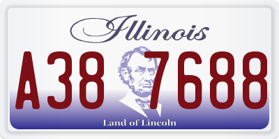 IL license plate A387688