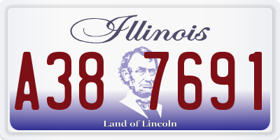 IL license plate A387691