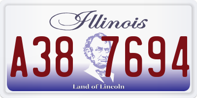 IL license plate A387694