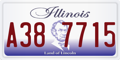 IL license plate A387715