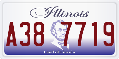 IL license plate A387719