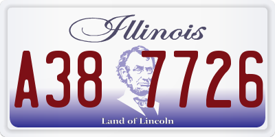 IL license plate A387726