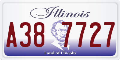 IL license plate A387727