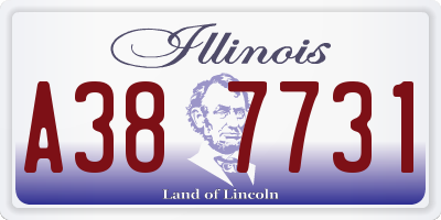IL license plate A387731