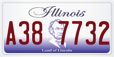 IL license plate A387732