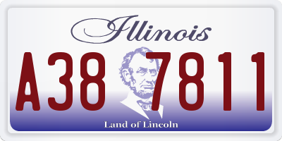 IL license plate A387811